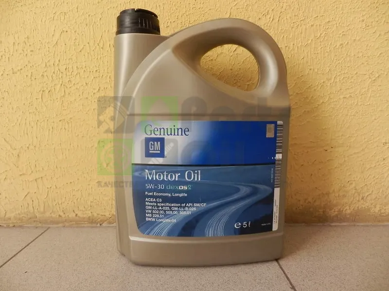 Моторное масло General Motors Dexos 2 5W-30 синтетическое 5 л (арт. 1942003)